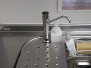 ビルトイン浄水器 取替工事について　サンウェーブキッチン専用浄水栓　商品検索写真